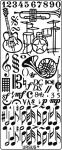 Ursus KREATIV STICKER 10x23CM,MOTIV 21,1ST.GOLD
