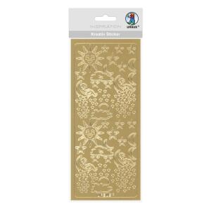 Ursus KREATIV STICKER 10x23CM,MOTIV 22,1ST.GOLD