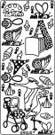 Ursus KREATIV STICKER 10x23CM,MOTIV 24,1ST.GOLD