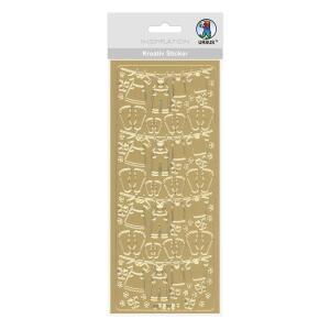 Ursus KREATIV STICKER 10x23CM,MOTIV 25,1ST.GOLD