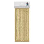 Ursus KREATIV STICKER 10x23CM,MOTIV 34,1ST.GOLD
