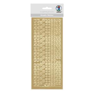 Ursus KREATIV STICKER 10x23CM,MOTIV 38,1ST.GOLD
