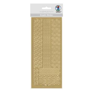Ursus KREATIV STICKER 10x23CM,MOTIV 39,1ST.GOLD