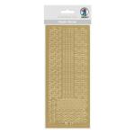 Ursus KREATIV STICKER 10x23CM,MOTIV 39,1ST.GOLD