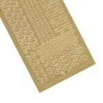 Ursus KREATIV STICKER 10x23CM,MOTIV 39,1ST.GOLD
