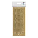 Ursus KREATIV STICKER 10x23CM,MOTIV 40,1ST.GOLD