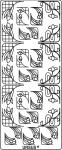 Ursus KREATIV STICKER 10x23CM,MOTIV 43,1ST.GOLD
