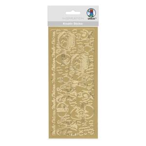 Ursus KREATIV STICKER 10x23CM,MOTIV 57,1ST.GOLD