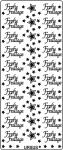 Ursus KREATIV STICKER 10x23CM,MOTIV 60,1ST.GOLD
