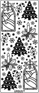 Ursus KREATIV STICKER 10x23CM,MOTIV 62,1ST.GOLD