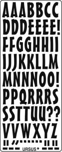 Ursus KREATIV STICKER 10x23CM,MOTIV 72,1ST.GOLD