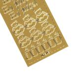 Ursus KREATIV STICKER 10x23CM,MOTIV 74,1ST.GOLD