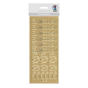 Ursus KREATIV STICKER 10x23CM,MOTIV 75,1ST.GOLD