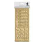 Ursus KREATIV STICKER 10x23CM,MOTIV 75,1ST.GOLD