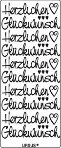 Ursus KREATIV STICKER 10x23CM,MOTIV 79,1ST.GOLD