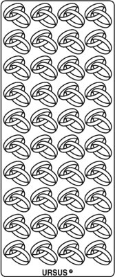 Ursus KREATIV STICKER 10x23CM,MOTIV 91,1ST.GOLD
