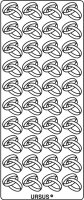 Ursus KREATIV STICKER 10x23CM,MOTIV 91,1ST.GOLD