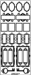 Ursus KREATIV STICKER 10x23CM,MOTIV 92,1ST.GOLD
