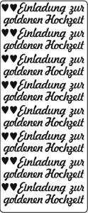 Ursus KREATIV STICKER 10x23CM,MOTIV 98,1ST.GOLD