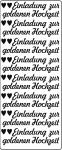 Ursus KREATIV STICKER 10x23CM,MOTIV 98,1ST.GOLD