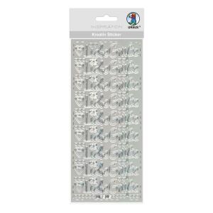 Ursus KREATIV STICKER 10x23CM,MOTIV 102,1ST.SILBER
