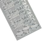 Ursus KREATIV STICKER 10x23CM,MOTIV 106,1ST.SILBER