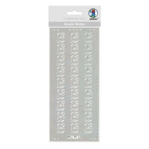 Ursus KREATIV STICKER 10x23CM,MOTIV:111,1ST.SILBER