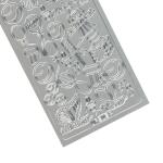 Ursus KREATIV STICKER 10x23CM,MOTIV 23,1ST.SILBER
