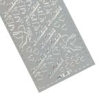 Ursus KREATIV STICKER 10x23CM,MOTIV 27,1ST.SILBER
