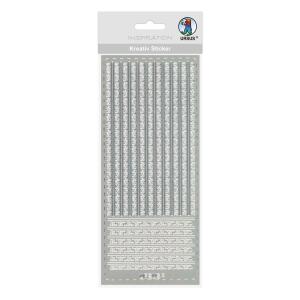 Ursus KREATIV STICKER 10x23CM,MOTIV 37,1ST.SILBER