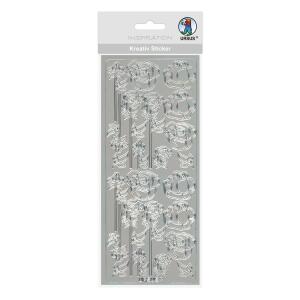 Ursus KREATIV STICKER 10x23CM,MOTIV 52,1ST.SILBER