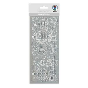 Ursus KREATIV STICKER 10x23CM,MOTIV 63,1ST.SILBER