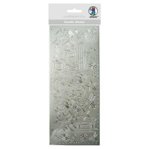 Ursus KREATIV STICKER 10x23CM,MOTIV 64,1ST.SILBER