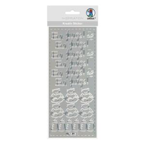 Ursus KREATIV STICKER 10x23CM,MOTIV 74,1ST.SILBER