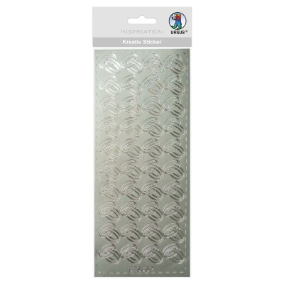 Ursus KREATIV STICKER 10x23CM,MOTIV 91,1ST.SILBER