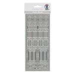 Ursus KREATIV STICKER 10x23CM,MOTIV 92,1ST.SILBER