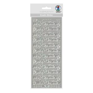 Ursus KREATIV STICKER 10x23CM,MOTIV 93,1ST.SILBER