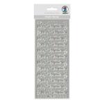 Ursus KREATIV STICKER 10x23CM,MOTIV 93,1ST.SILBER
