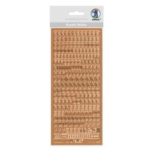 Ursus KREATIV STICKER 10x23CM,MOTIV 13,1ST.KUPFER