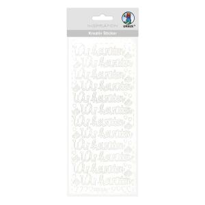Ursus KREATIV STICKER 10x23CM,MOTIV 93,1ST.WEISS