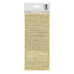 Ursus HOL.KREATIV STICKER 10x23CM,MOTIV 14,1ST.GOLD