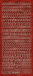 Ursus HOL.KREATIV STICKER 10x23CM,MOTIV 14,1ST.ROT