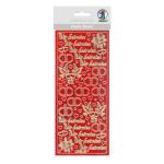 Ursus HOL.KREATIV STICKER 10x23CM,MOTIV 28,1ST.ROT