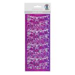Ursus HOL.KREATIV STICKER 10x23CM,MOTIV 25,1ST.PINK