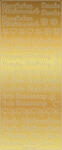 Ursus KREATIV STICKER 10x23CM,MOTIV 01,5ST.GOLD