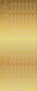 Ursus KREATIV STICKER 10x23CM,MOTIV 03,5ST.GOLD