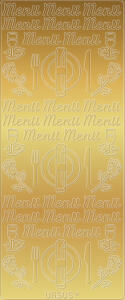 Ursus KREATIV STICKER 10x23CM,MOTIV 04,5ST.GOLD