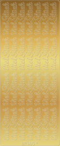 Ursus KREATIV STICKER 10x23CM,MOTIV 06,5ST.GOLD