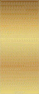 Ursus KREATIV STICKER 10x23CM,MOTIV 14,5ST.GOLD