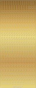 Ursus KREATIV STICKER 10x23CM,MOTIV 15,5ST.GOLD